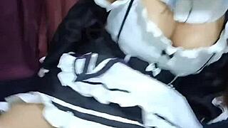 otaku in rem cosplay surrenders to unprotected encounter part 1