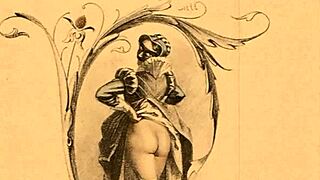 Vintage erotic art collection from antique times