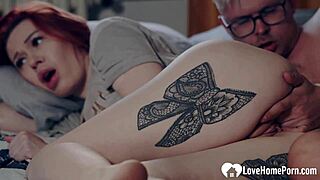 red-haired step mom in bedroom encounter