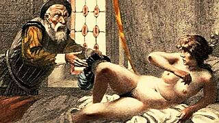 Vintage erotic art collection from antique times