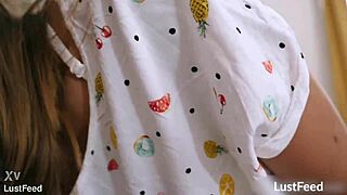 intimate creampie sex tape with tiny latina hotwife frida sante