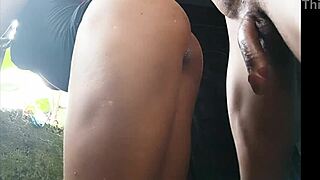 Fucking Horny Neighbor with BBC Outside Dorm