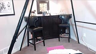 Maxine X Takes That Long Dildo Inside Her Oriental Pussy Slit.