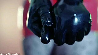 i feel so powerful in my latex gloves dominating arya grander with her big ass and curvy body