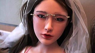 Her first blowjob feels so real with that huge cock