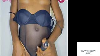 ms sexydollz from akwa ibom rides dildos with passion