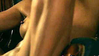 All natural black Bruna Rocha exposes curvy body and big tits