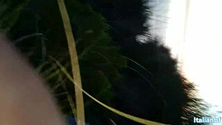 Latina pawg takes monster black cock in public outdoor fucking by the sea