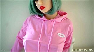 Is this sexy Japanese model a sex doll with nice boobs?