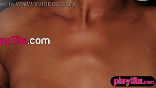 Petite Ebony Milf Strips Nude and Dances Seductively in Classroom