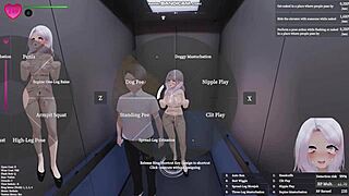 manaka exposes herself naked in the apartment building, whispering 'check this out'