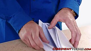 Tattooed fetish teen throats monster cock and gets banged rough