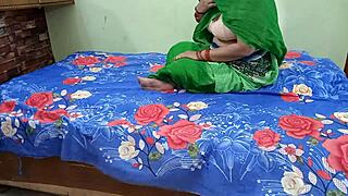 Indian girlfriend moans in doggy anal pleasure