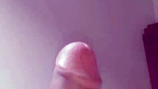 His almost 8 inch cock nearly breaks my ass with anal plug inside. Asshole starts to gape!