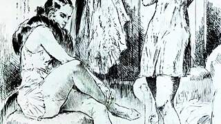 vintage erotic art from antique cartoons