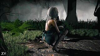 Nier Automate 2B Strips And Gets Fucked In Sexy Modeling Session