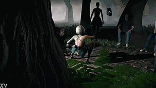 Nier Automate 2B Strips And Gets Fucked In Sexy Modeling Session