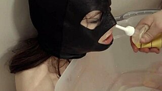 Discussing extreme dildo techniques with a bdsm teacher