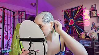 I'm shaving my eyebrow head, this free teaser is so weird