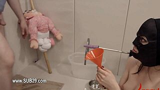 Discussing extreme dildo techniques with a bdsm teacher