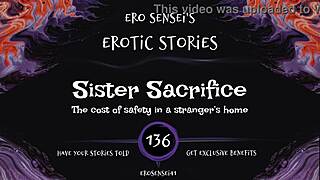 I'm listening to this sister sacrifice erotic audio for women, eses136, and it's so intense