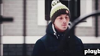 horny couple's sensual winter sex delight