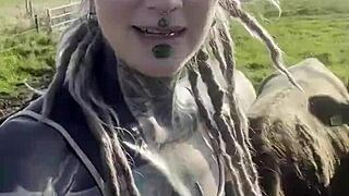 Just a happy hippie country girl talking to cows and you