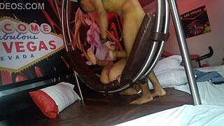 Cheating slut wife cuckolding with black neighbor in reverse missionary?