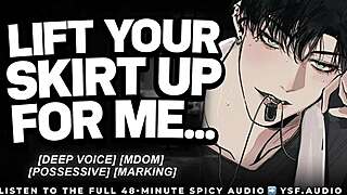 dominant boyfriend pulls you into the changing room for roleplay moaning