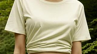 standing in my underwear on a bridge in the woods