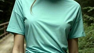 standing in my underwear on a bridge in the woods