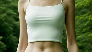 standing in my underwear on a bridge in the woods