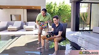 milf model anna bell peaks gets fingered and fucked roughly in a scene