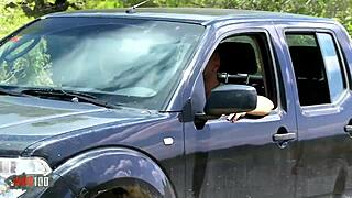 Francys Belle's Skinny Ass Gets Fucked Outdoors, Wow!