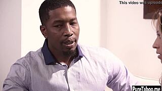 Did you see that sexy blonde teen jump on his big black dick?