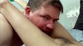 Grandpa daddy licks her pussy and fucks her with legs on shoulders