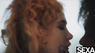 gorgeous lesbians eat each others pussy in a passionate 69