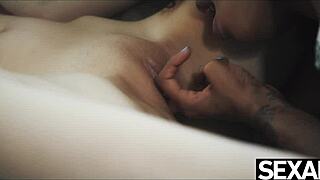 gorgeous lesbians eat each others pussy in a passionate 69