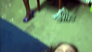 watching domestic worker tease pussy while fucking wife doggystyle