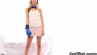 Feisty lesbian bombshells are fist fucking soft pussies and butt holes. Anal action included.