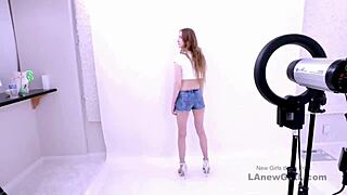 Elegant Golden-Haired Blonde Muse Feels Passionate Emotions During Casting Audition Fuck.