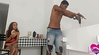 Handyman Fucks Milf Asshole Bareback