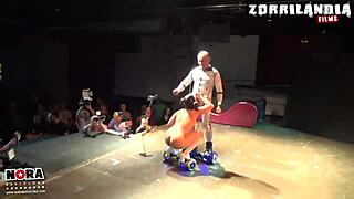 Star Wars-inspired ass gets a big tit blowjob and cumshot at the party