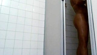 Bathroom shower water wet real couple real home