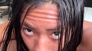 A good blowjob for my stepbrother's BBC - amateur couple - Nysdel