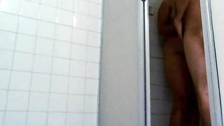 Bathroom shower water wet real couple real home