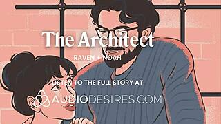 Rough office table sex with mysterious architect in erotic ASMR audio