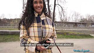 She said, 'That big-ass Latina didn't mind my camera for public fun with her tits.'