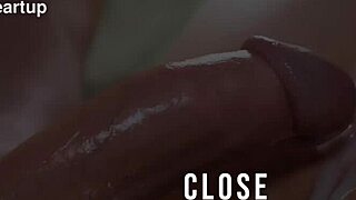 redhead girl playfully teases my big cock with her hands