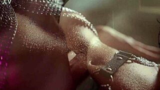 redhead girl playfully teases my big cock with her hands